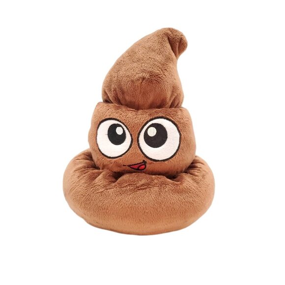 Funny‎ Poop Emoji Plush Toy 9" By Fiesta Brown good condition - Picture 1 of 7